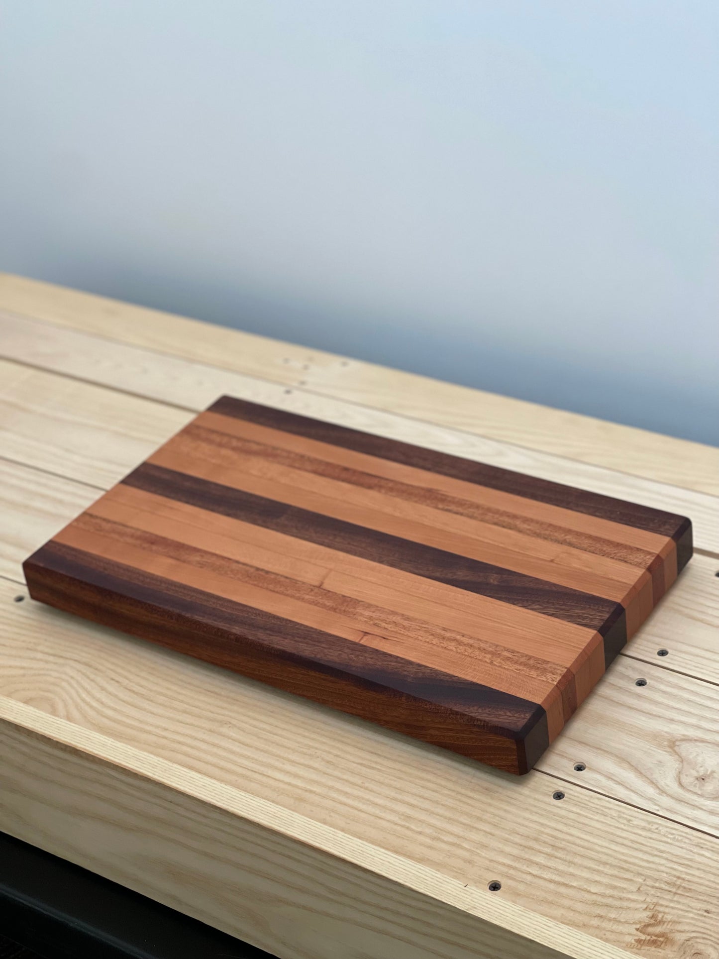 Mahogany and Sapele cutting board