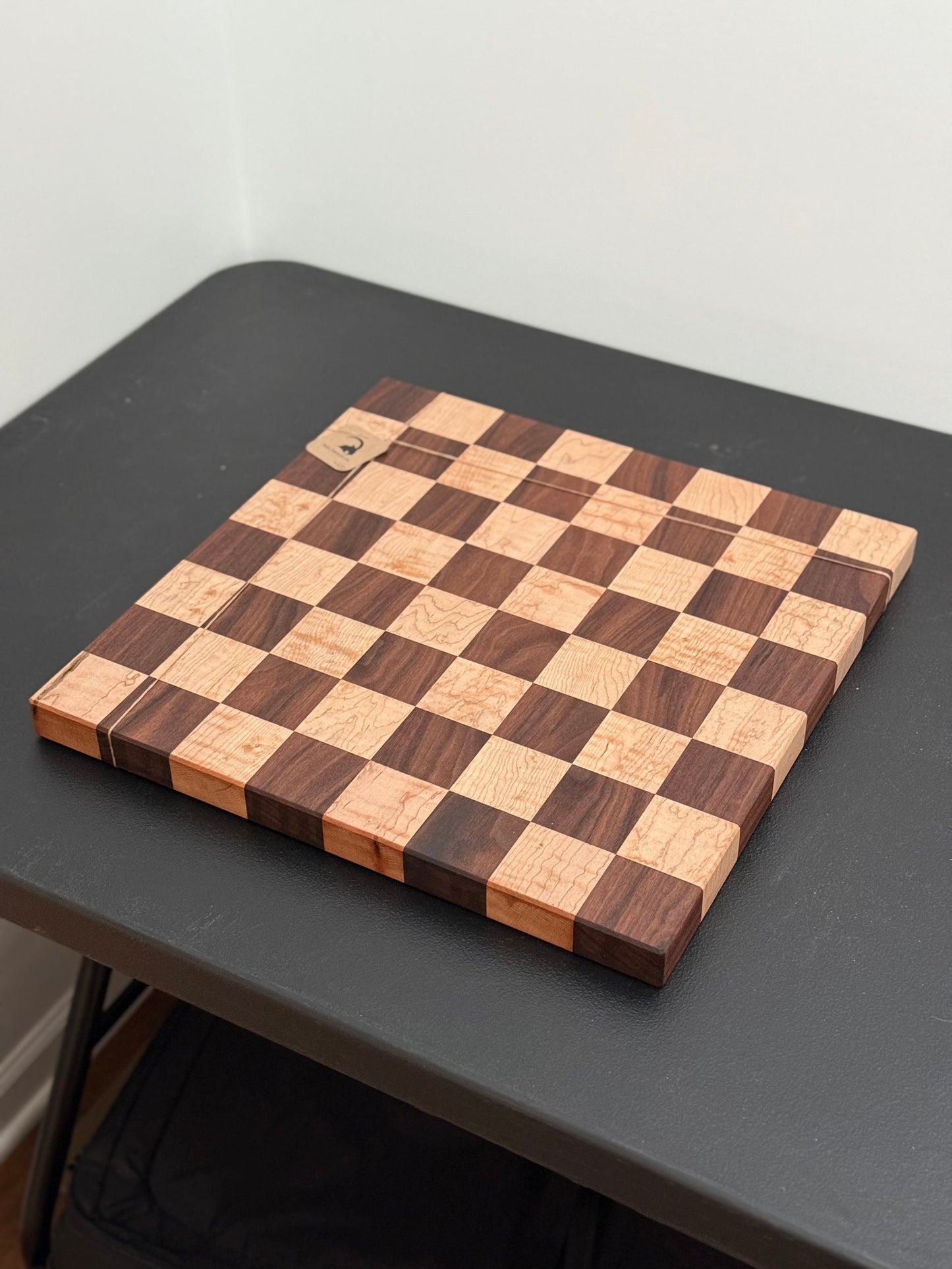 Chess Board made w/ Walnut & Curly Maple