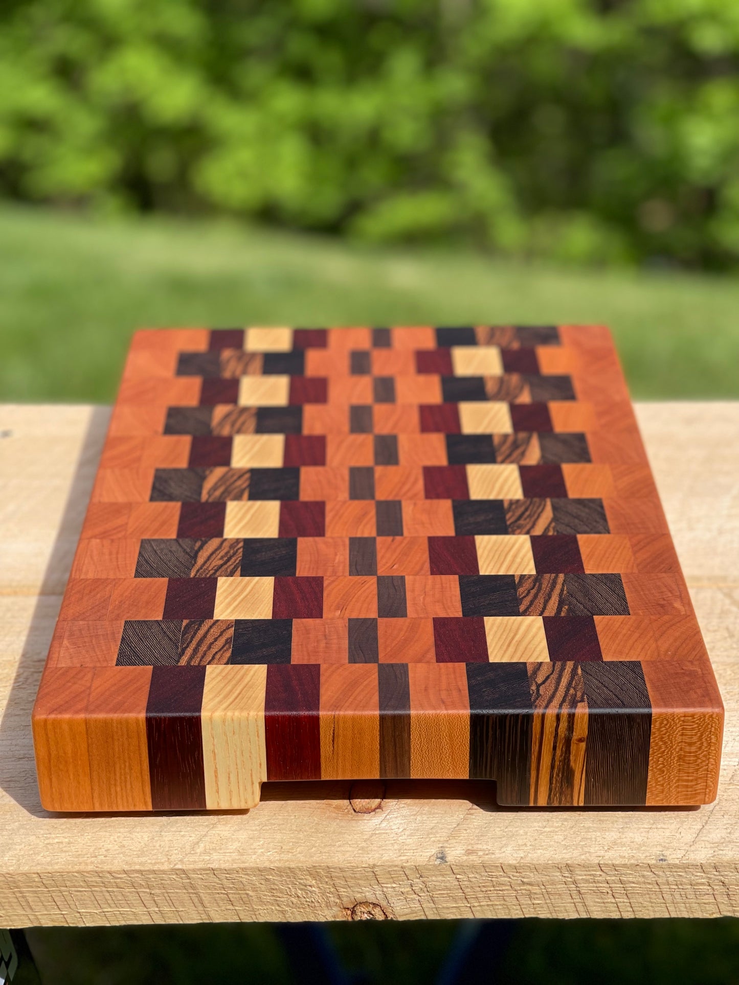 Zig-Zag End Grain cutting board