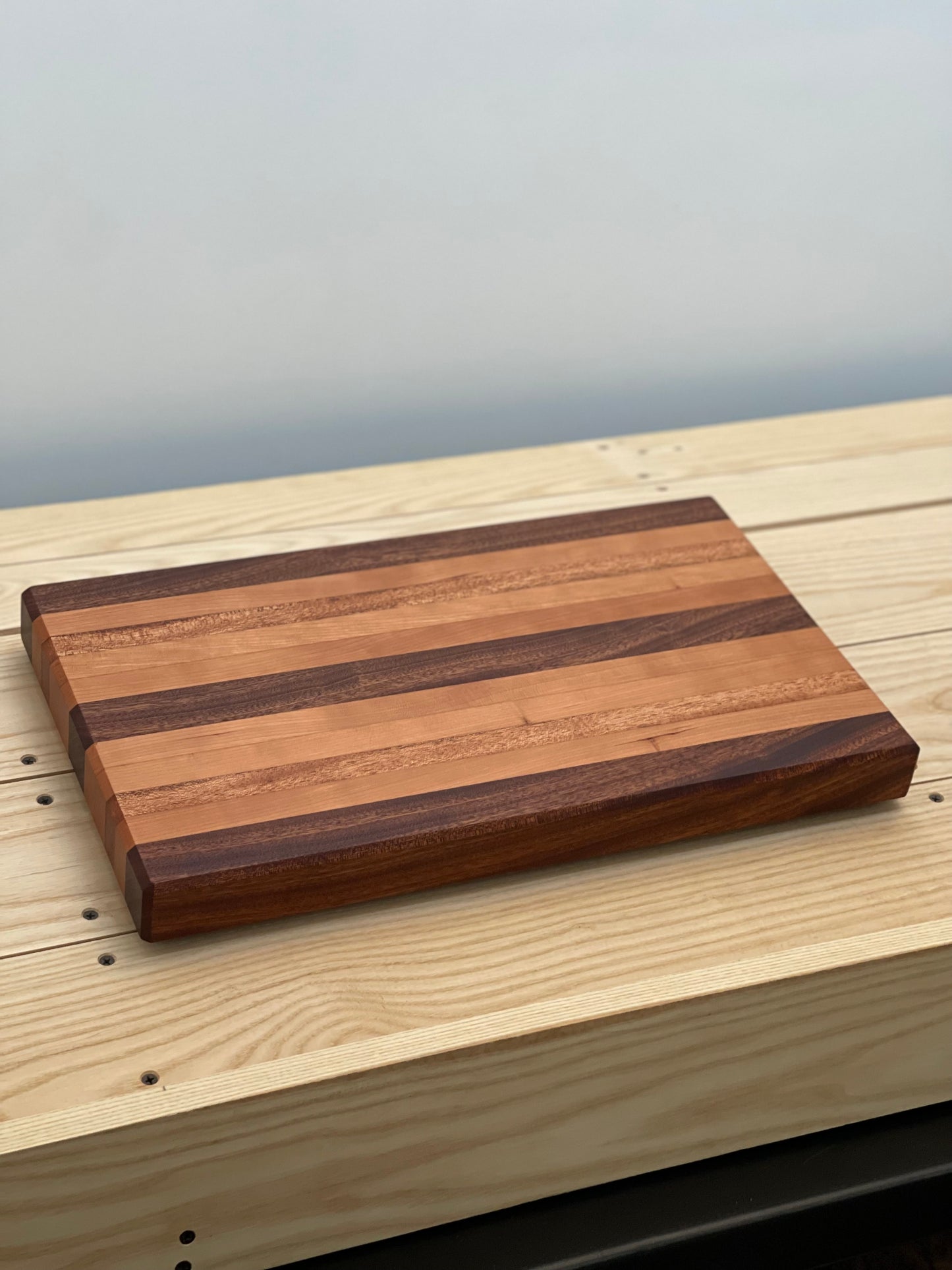 Mahogany and Sapele cutting board