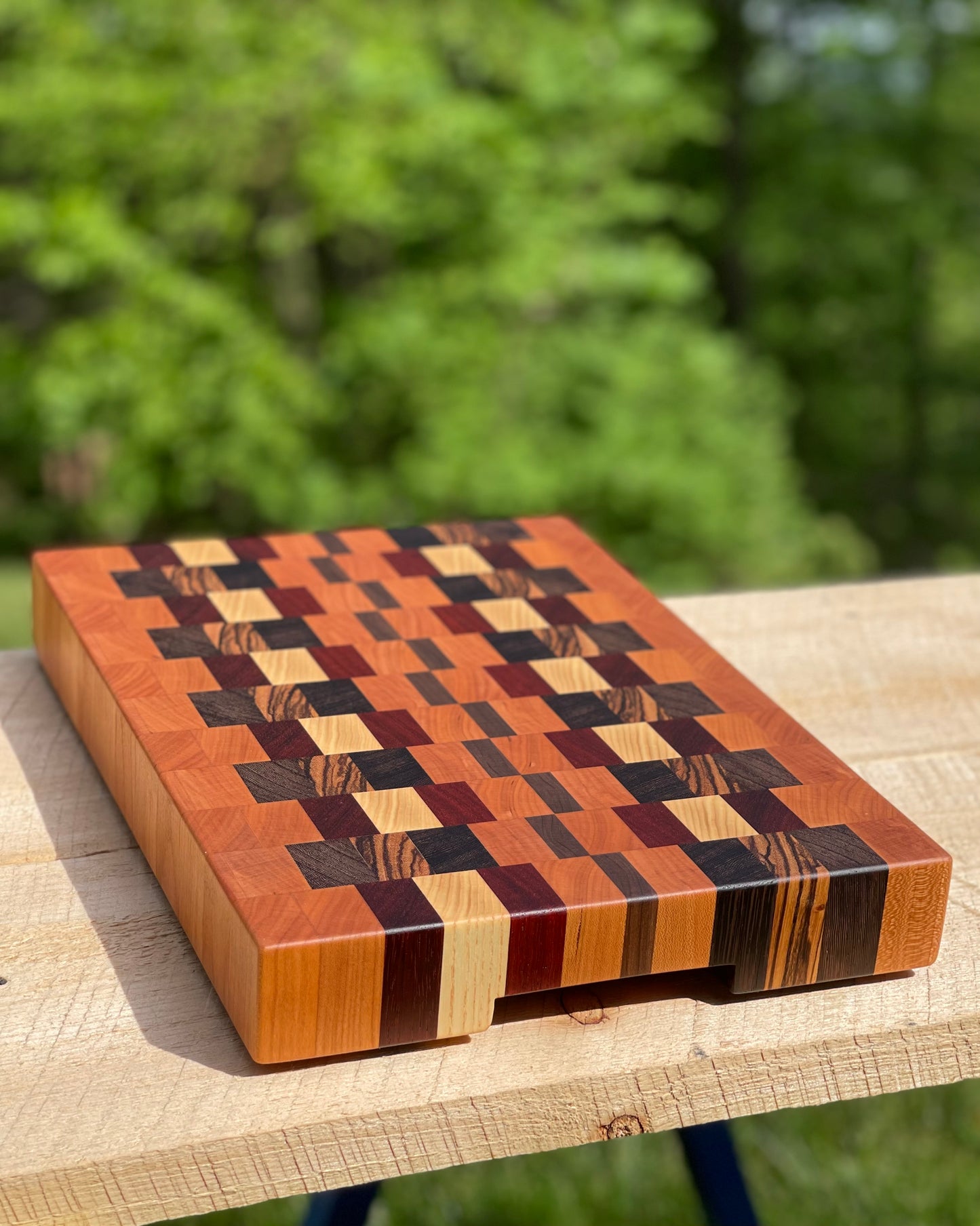 Zig-Zag End Grain cutting board