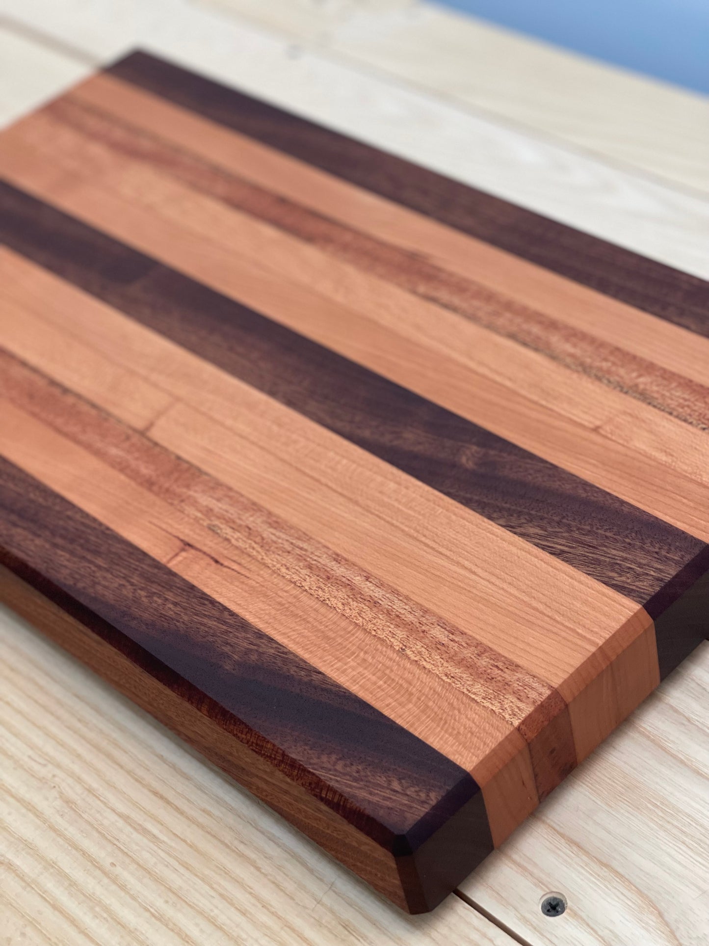 Mahogany and Sapele cutting board