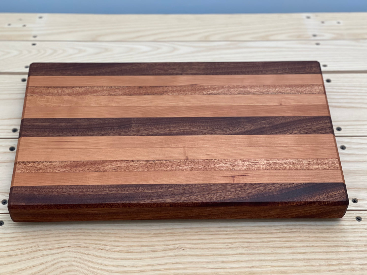 Mahogany and Sapele cutting board