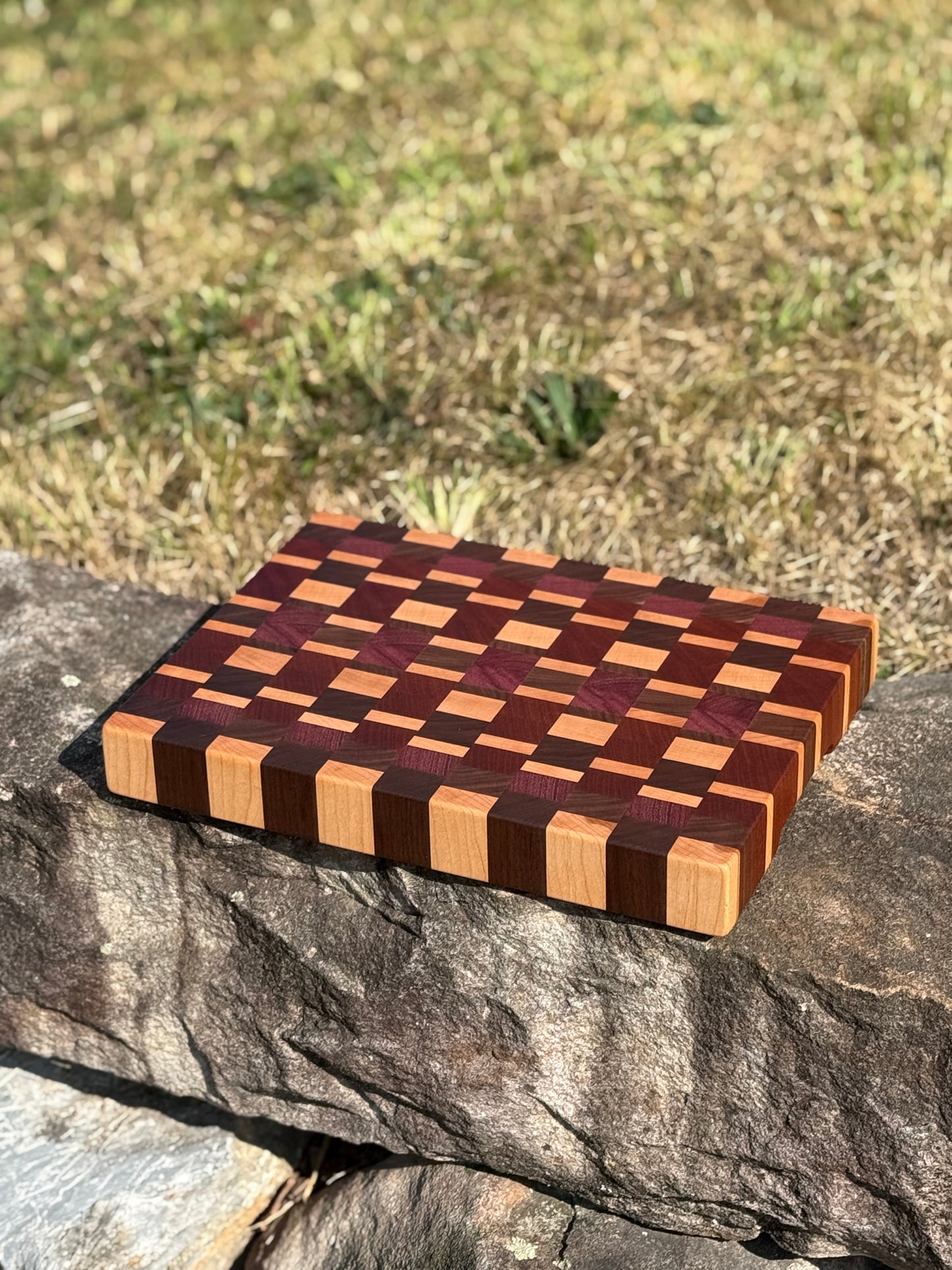Geometric Pattern End Grain cutting board
