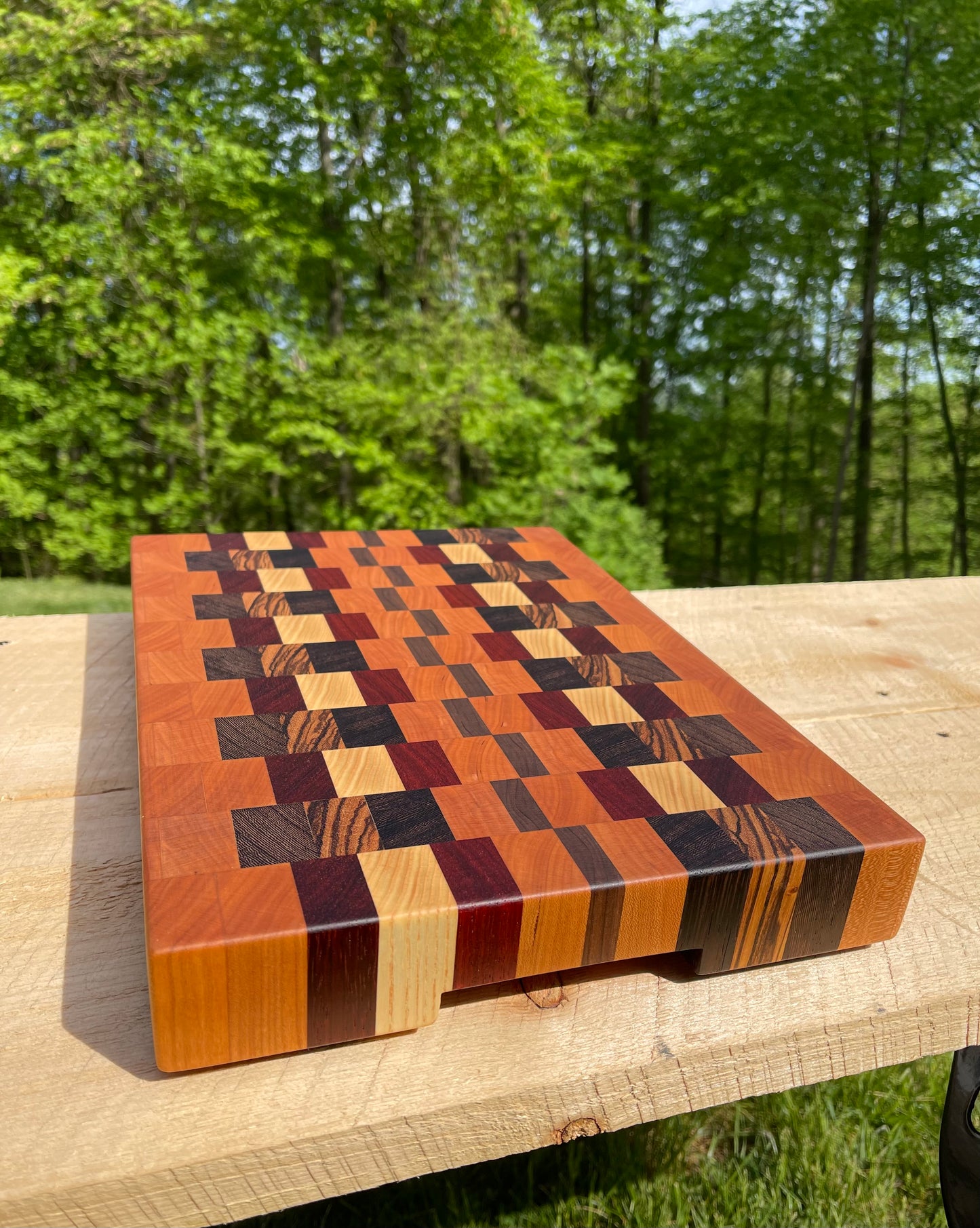 Zig-Zag End Grain cutting board