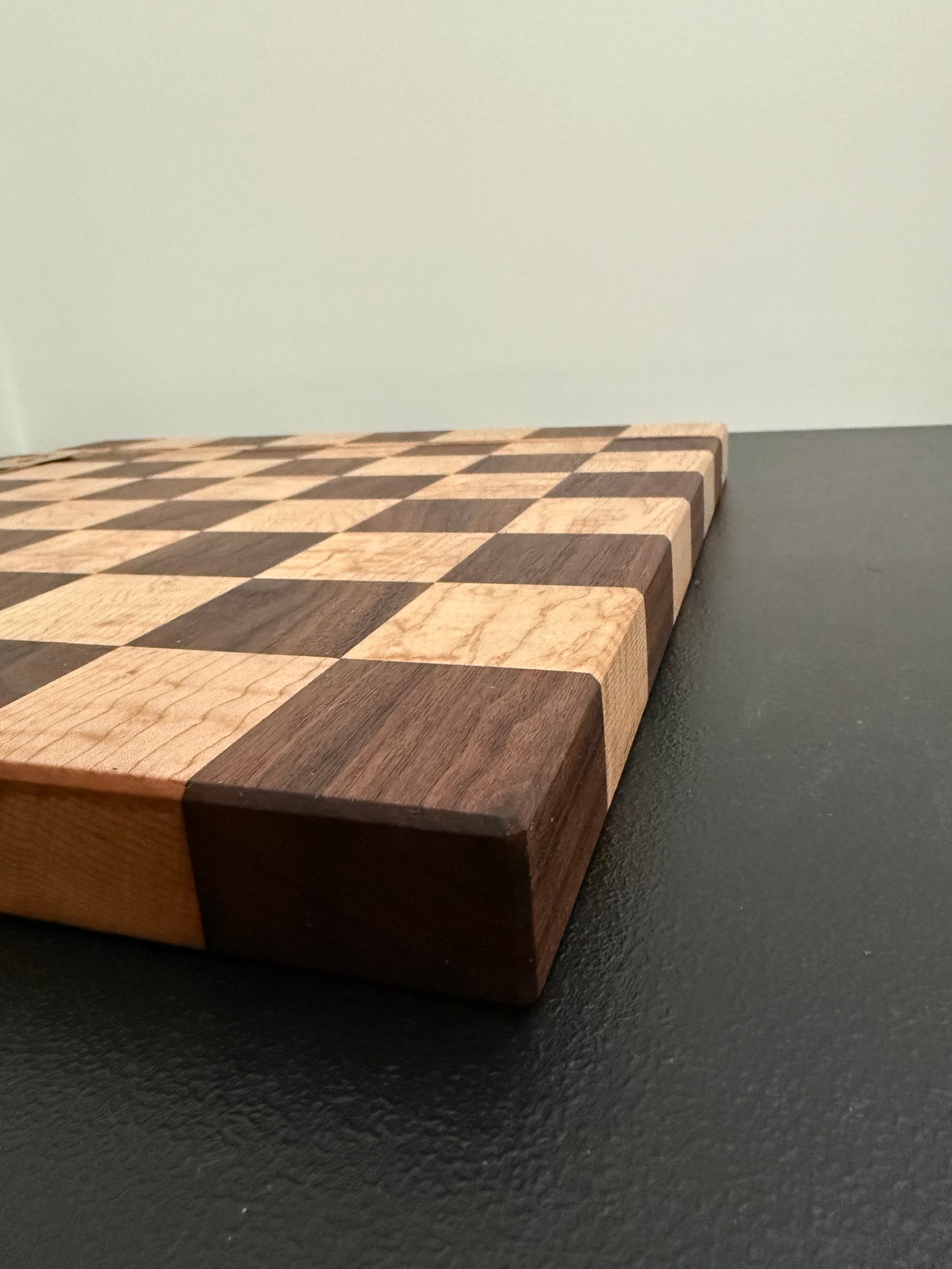 Chess Board made w/ Walnut & Curly Maple