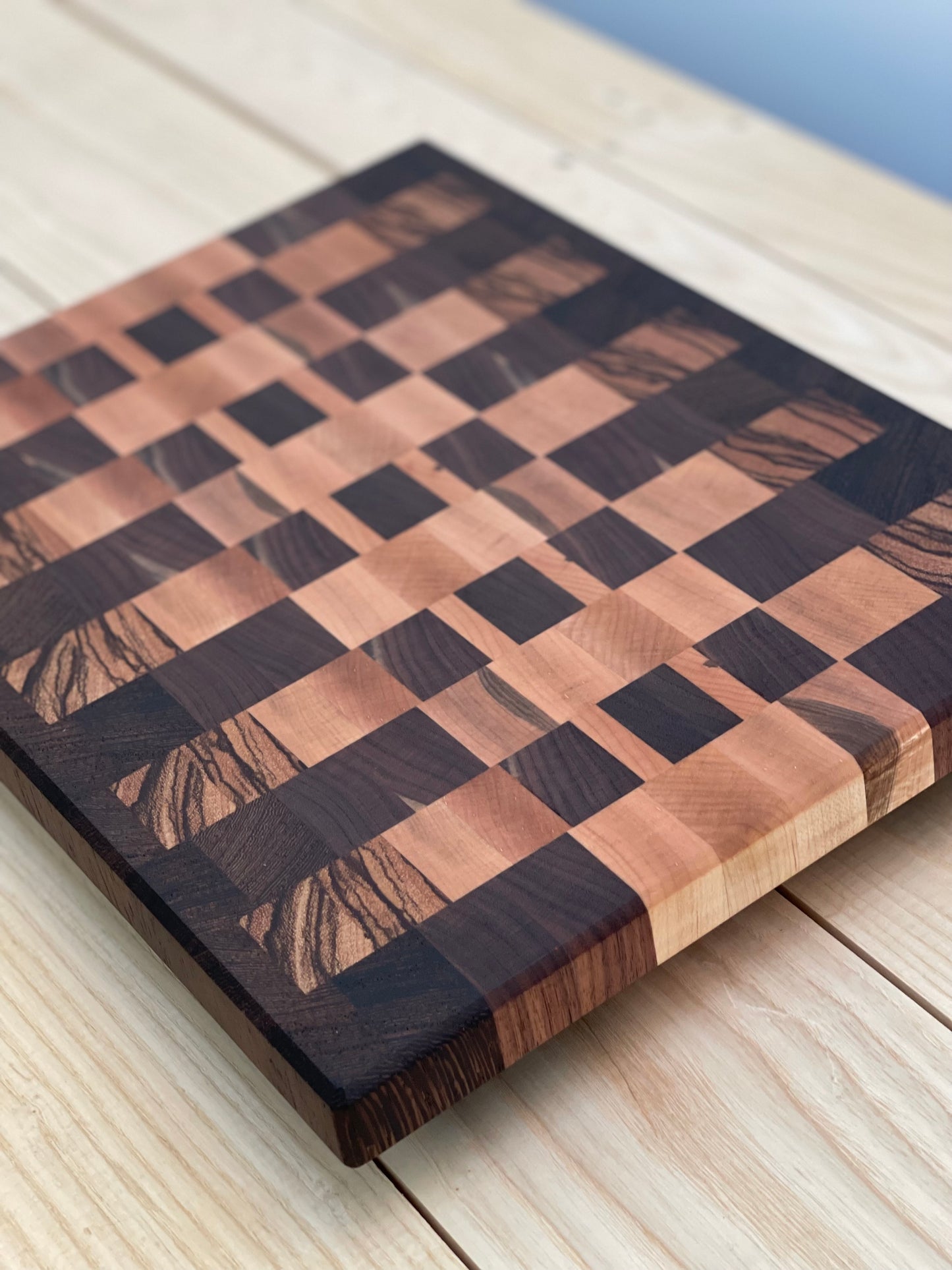 Walnut and Zebrawood cutting board