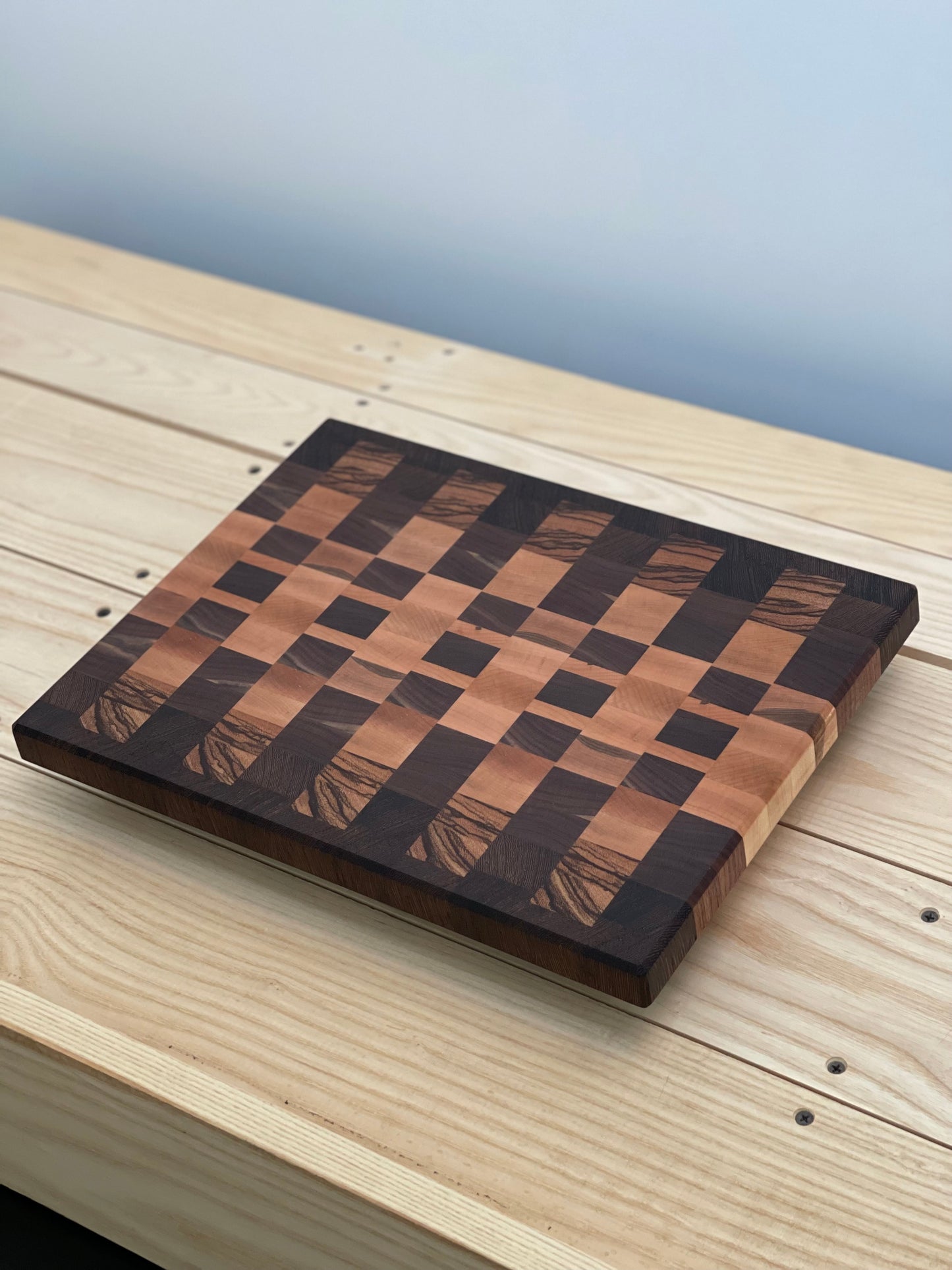 Walnut and Zebrawood cutting board