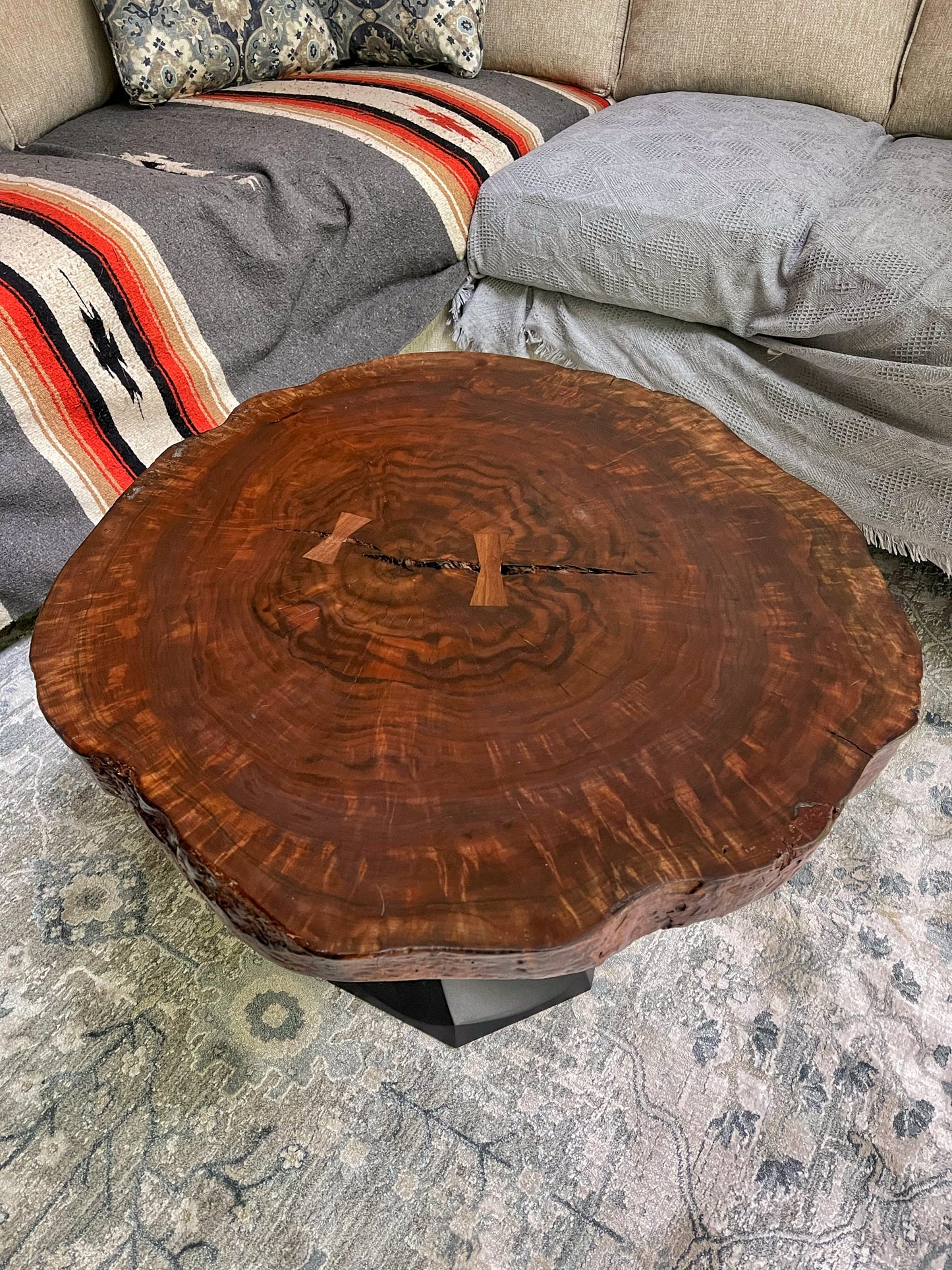 Claro Walnut Cookie coffee table