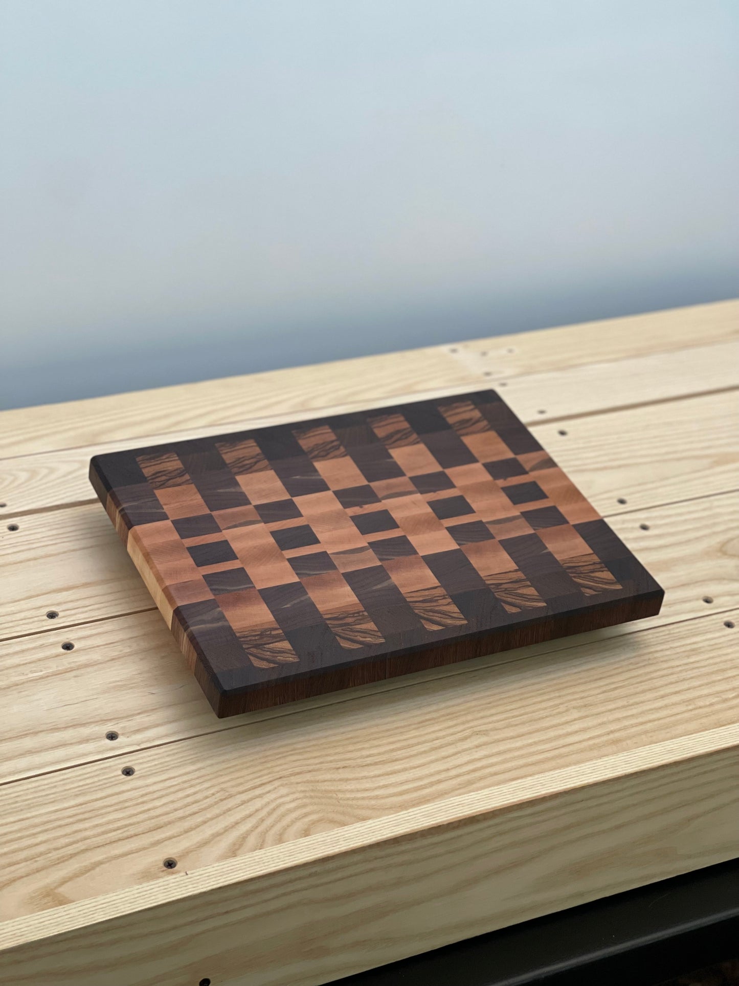 Walnut and Zebrawood cutting board