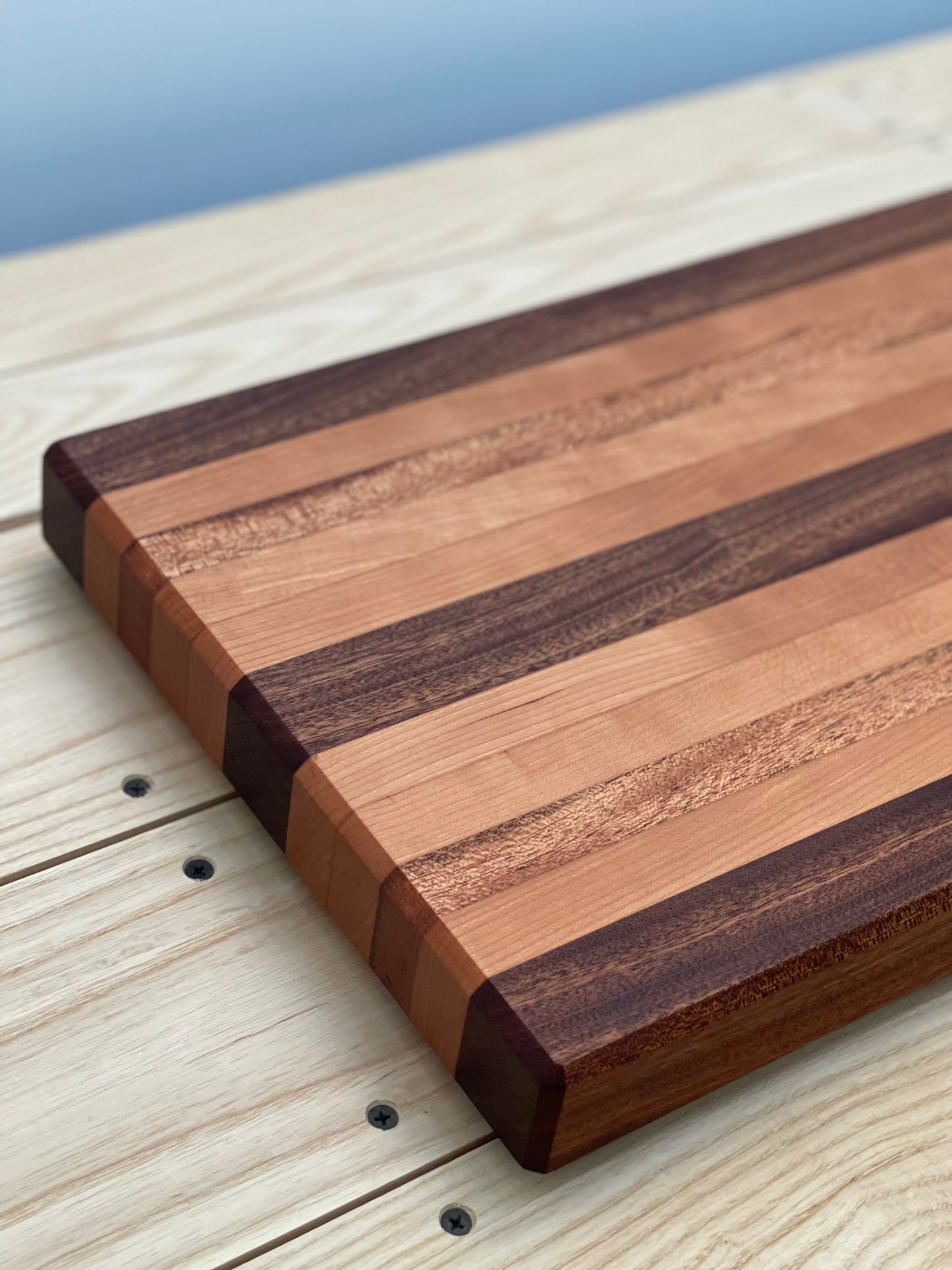 Mahogany and Sapele cutting board