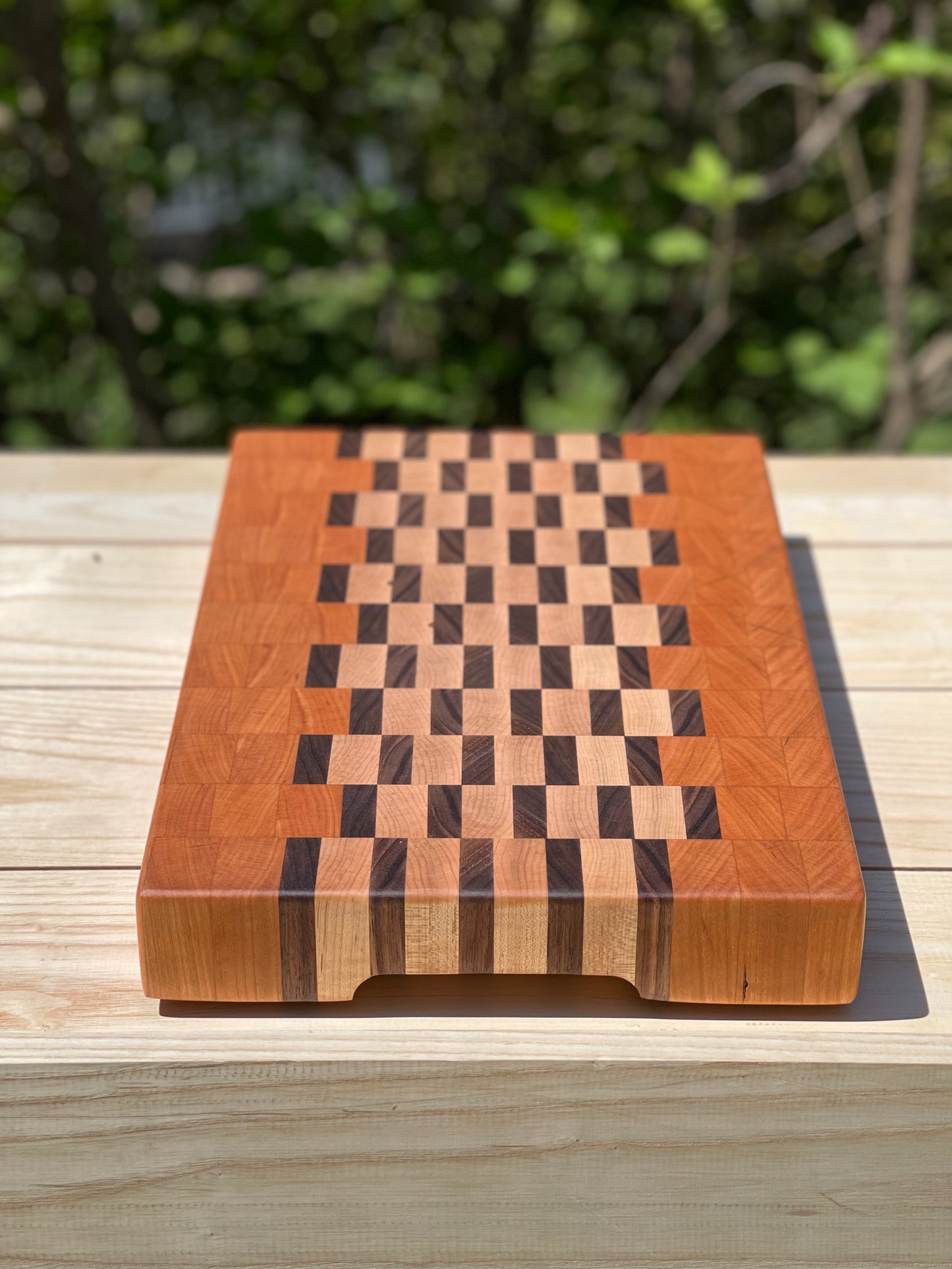 Cherry, Maple, and Walnut End Grain cutting board