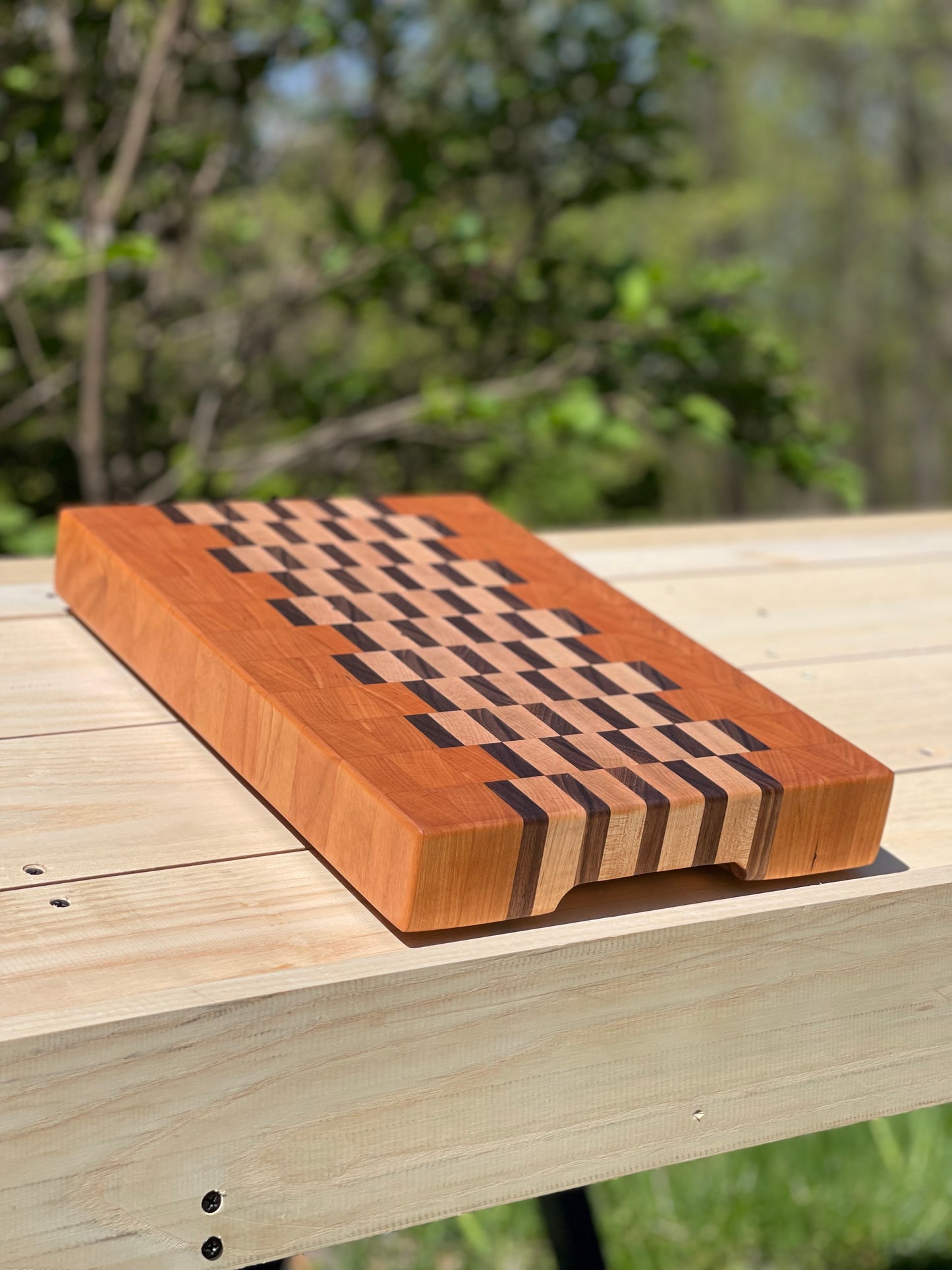 Cherry, Maple, and Walnut End Grain cutting board