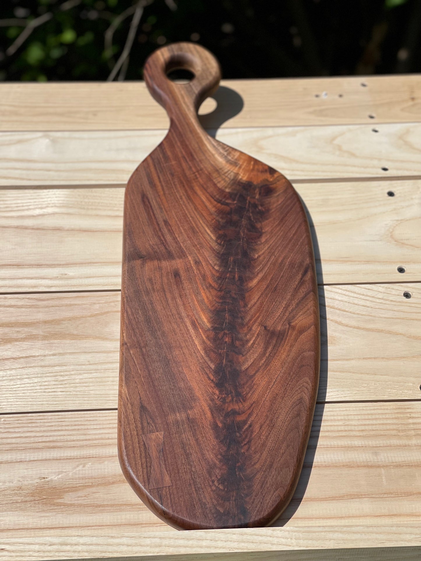 Claro Walnut charcuterie board 24" x 8"