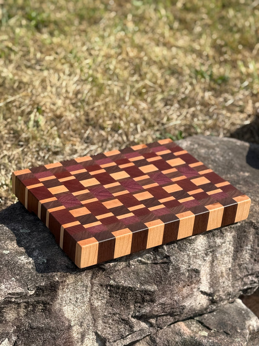 Geometric Pattern End Grain cutting board