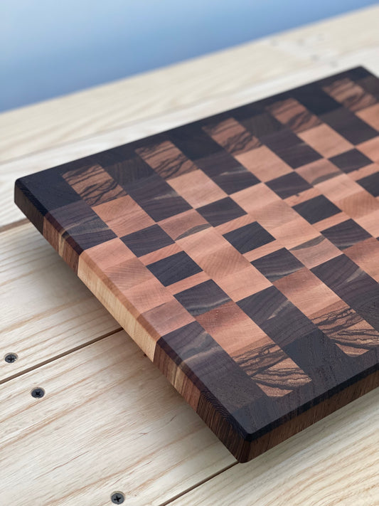 Walnut and Zebrawood cutting board