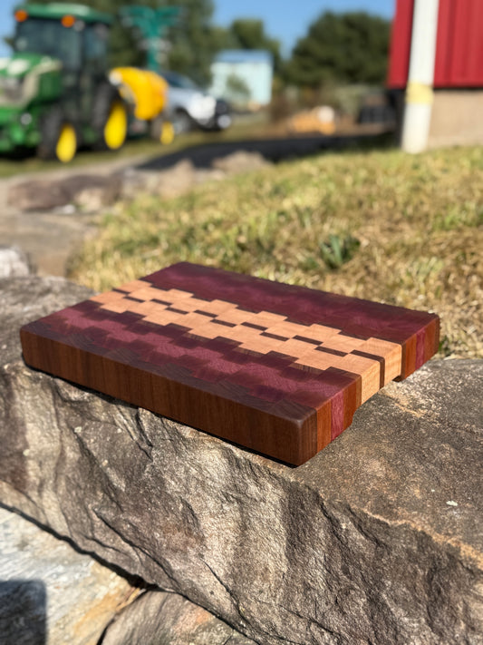 Zipper End Grain cutting board